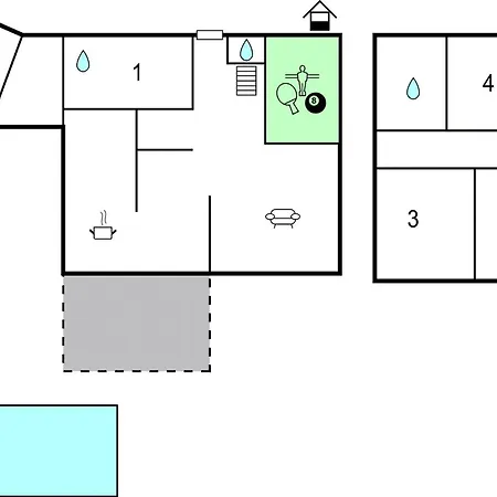 米尔豪德四卧室度假屋